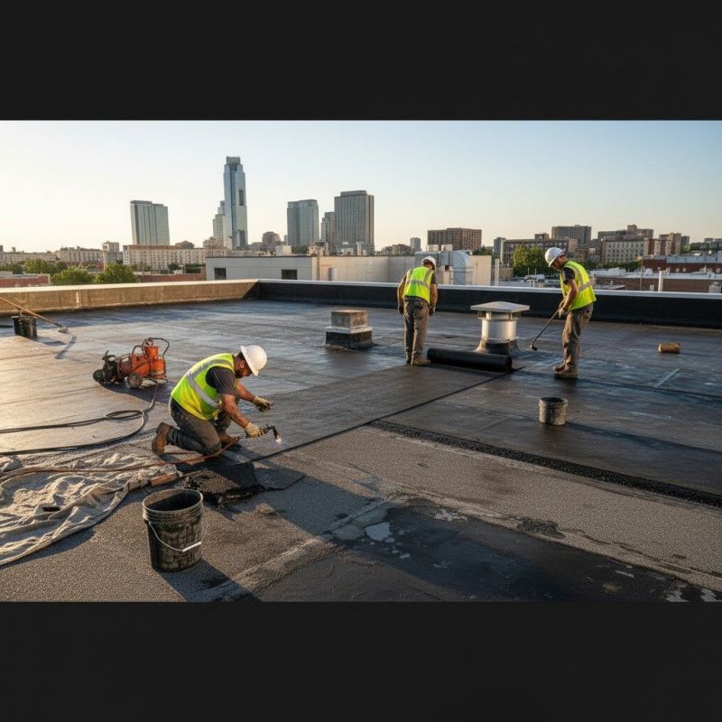 Local Single Ply Roof Repair pros at work